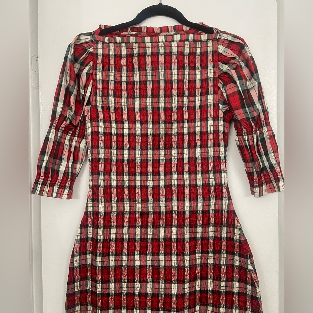 NWT DOEN Raquella Dress Rouge Adaline Plaid Size Small - Picture 7 of 11